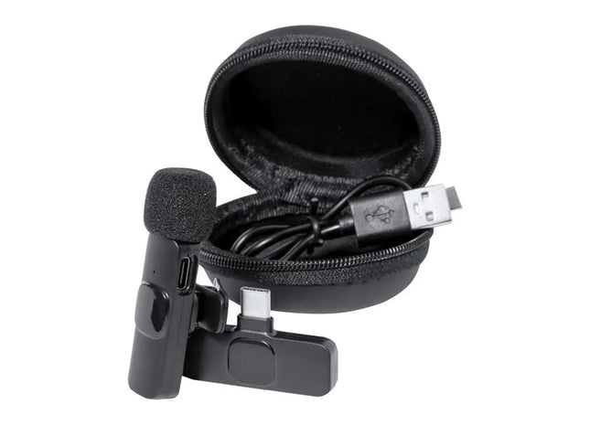 Spart Wireless Smartphone-Mikrofon - Elegantes Schwarz TK Gruppe® Grosshandel 