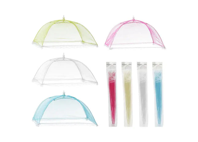 Speisehauben-Set – 4 Stück, Schutz vor Insekten, 36 cm Durchmesser TK Gruppe® Grosshandel 