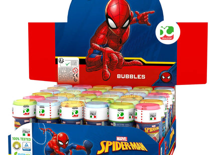 Spiderman Bubble Tubs 60ml mit Puzzle-Labyrinth-Deckel - Kinder Seifenblasen Spielzeug TK Gruppe® Grosshandel 