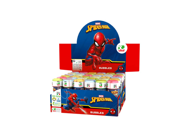 Spiderman Bubble Tubs 60ml mit Puzzle-Labyrinth-Deckel - Kinder Seifenblasen Spielzeug TK Gruppe® Grosshandel 