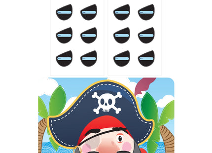Spiel Augenklappe An Den Piraten Anbringen, 14-teilig - Partyspiel Für Kinder TK Gruppe® Grosshandel 