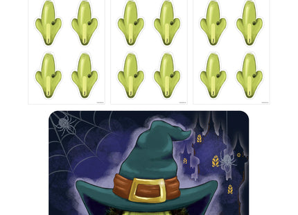 Spiel 'Nase An Die Hexe', 14-teilig, Halloween-Partyspiel TK Gruppe® Grosshandel 