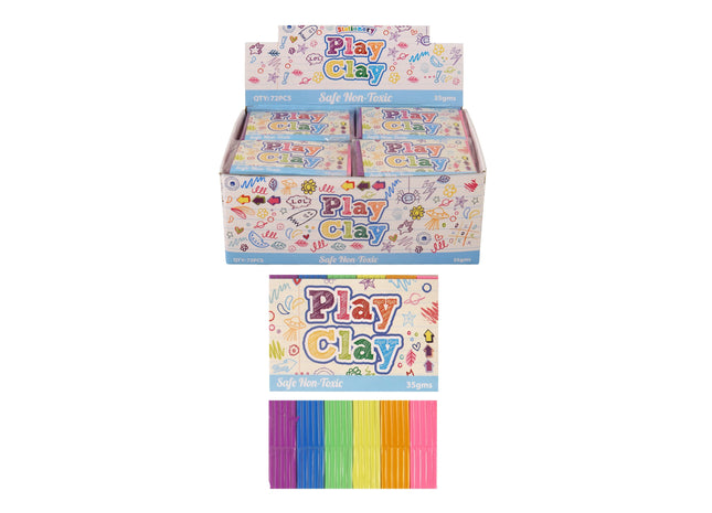 Spielknete Set 35G, 6 Verschiedene Farben - Kreatives Basteln Für Kinder TK Gruppe® Grosshandel 