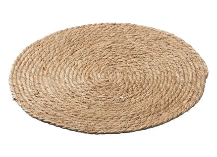 Spiralförmige Platzmatte, Stroh, ca. 40cm – Natürliche runde Tischmatte | Umweltfreundliche Deko TK Gruppe® Grosshandel 