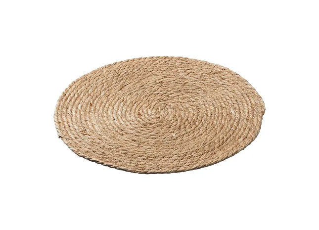 Spiralförmige Platzmatte, Stroh, ca. 40cm – Natürliche runde Tischmatte | Umweltfreundliche Deko TK Gruppe® Grosshandel 