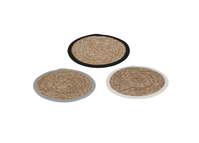 Spiralförmige Tischsets - 3er Set, Rund, Durchmesser 35cm TK Gruppe® Grosshandel 