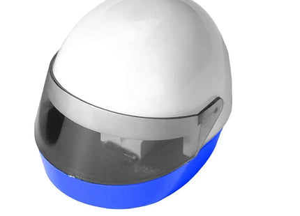 Spitzmaschine 'Helm' in Weiß-Blau - Scharf & Langlebig für Stifte TK Gruppe® Grosshandel 