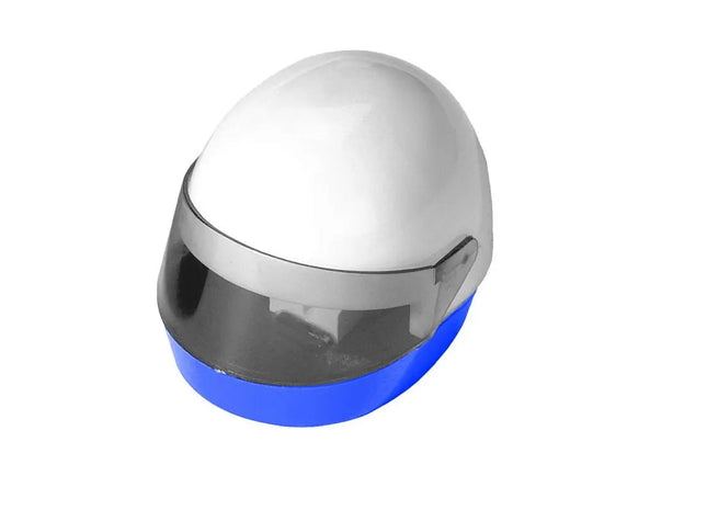 Spitzmaschine 'Helm' in Weiß-Blau - Scharf & Langlebig für Stifte TK Gruppe® Grosshandel 