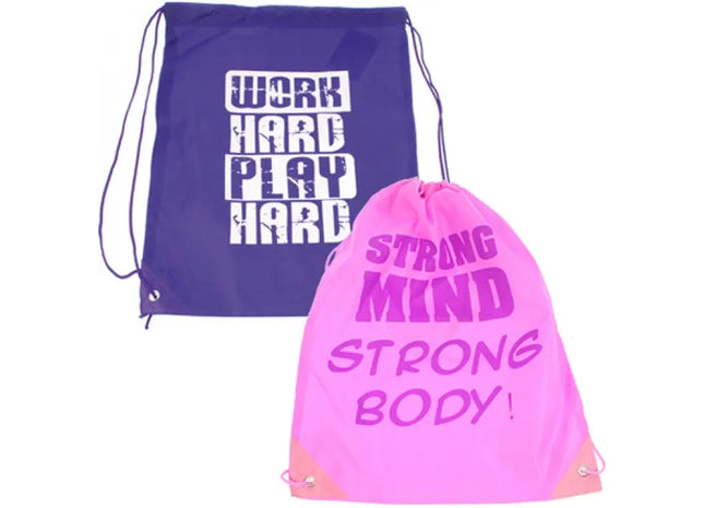 Sportbeutel GymBag 42x33cm mit Motiv, in 2 Farben sortiert - Modisch & Praktisch TK Gruppe® Grosshandel 