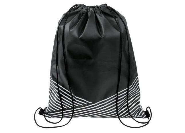 Sportlicher Turnbeutel BRILLIANT - schwarz, leicht und praktisch TK Gruppe® Grosshandel 