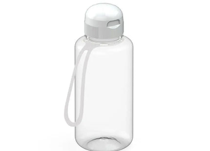 Sports Trinkflasche 700ml mit Riemen, Transparent-Weiß TK Gruppe® Grosshandel 
