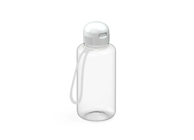 Sports Trinkflasche 700ml mit Riemen, Transparent-Weiß TK Gruppe® Grosshandel 