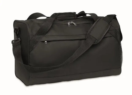Sporttasche 600D RPET TERRA + - schwarz, nachhaltig und robust, ideal für Fitness und Reisen TK Gruppe® Grosshandel 