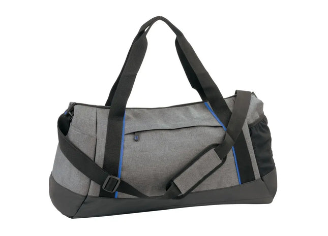 Sporttasche SPLIT GYM - blau - grau, robust und geräumig, ideal für Fitness und Sport TK Gruppe® Grosshandel 
