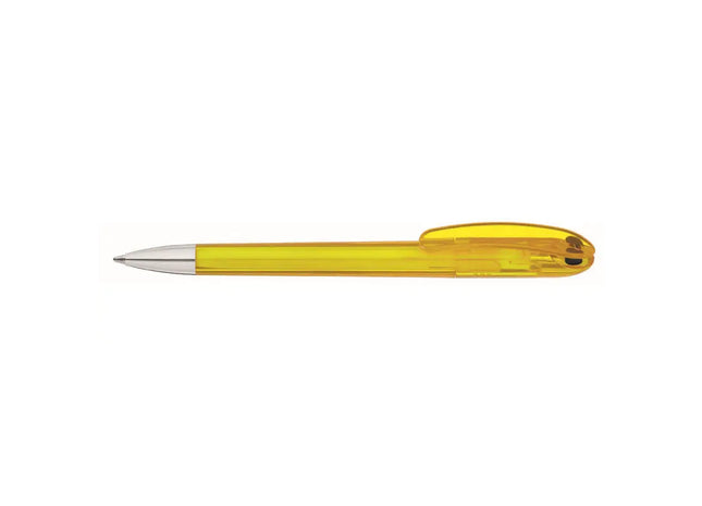 Spot Transparent SI Druckkugelschreiber - Gelb - Stylischer Kugelschreiber TK Gruppe® Grosshandel 