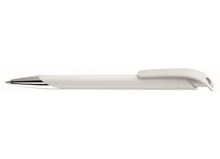 Spritzwasserfester Si-Druckkugelschreiber, Weiß - Hochwertiger, wasserdichter Retractable Ballpoint Pen TK Gruppe® Grosshandel 