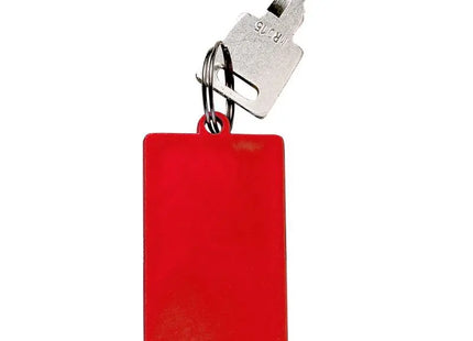 Square Chip-Schlüsselanhänger in Standard-Rot - Praktisch & Auffällig TK Gruppe® Grosshandel 