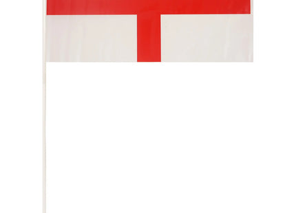 St. Georg Handfahne, 29x17 cm, PVC, mit 40 cm Stab, robust TK Gruppe® Grosshandel 