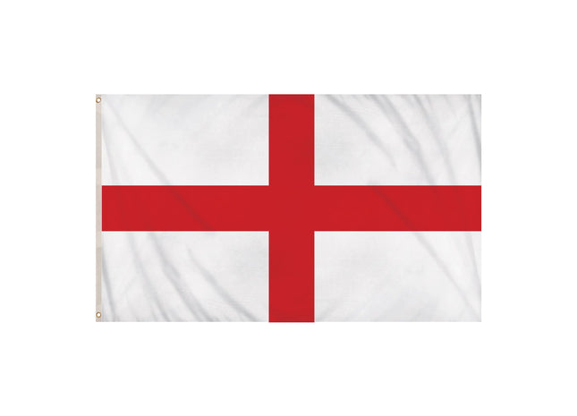 St. George Kreuz Flagge, Groß 5Ft X 3Ft, Robust & Wetterfest TK Gruppe® Grosshandel 