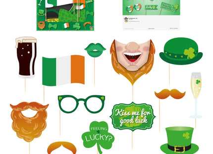 St. Patrick'S Day Schmuckstäbe, irisches Motiv, sortiertes Design - Partyzubehör TK Gruppe® Grosshandel 