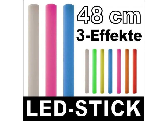 LED-Party-Stick / Stab, 48 cm - 3 Effekte TK Gruppe® Grosshandel 