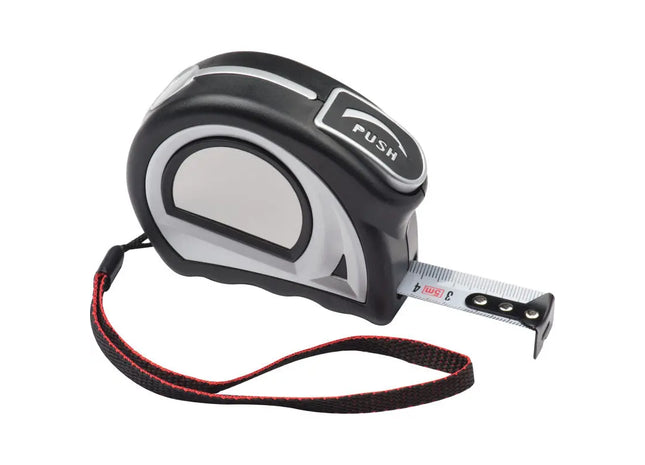 Stahlbandmaß 5m - Schwarz Robustes und präzises Messwerkzeug für vielseitige Anwendungen TK Gruppe® Grosshandel 