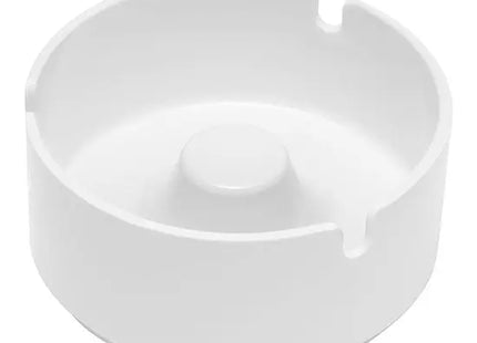 Stapelbarer Aschenbecher in Weiß mit 3 Zigarettenhaltern - Praktisch & Platzsparend TK Gruppe® Grosshandel 