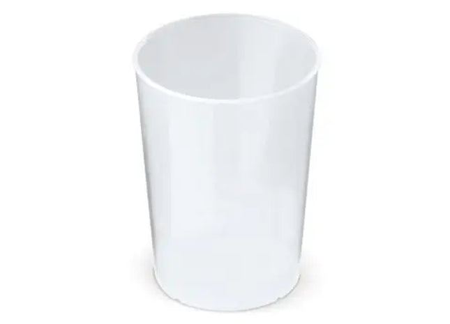 Stapelbarer Trinkbecher aus Bio PE 250 ml - Transparent, Umweltfreundlicher Kunststoffbecher TK Gruppe® Grosshandel 