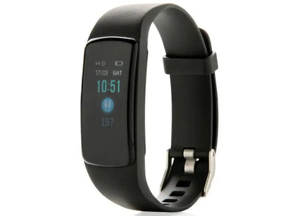 Stay Fit Aktivitäts-Tracker mit Herzfrequenzsensor - Schwarz TK Gruppe® Grosshandel 