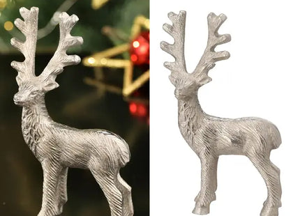 Stehender Hirschfigur - Dekoratives Element, ca. 15cm Höhe TK Gruppe® Grosshandel 