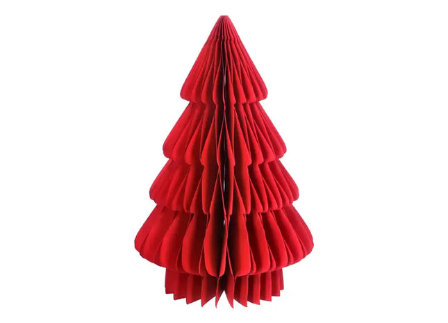 Stehender Honeycomb Weihnachtsbaum, Mittelgroß, Rot, 30 cm Höhe TK Gruppe® Grosshandel 