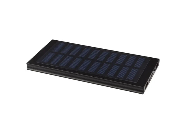 Stellar 8000 mAh Solar Powerbank - Schwarz Effiziente, Umweltfreundliche Energiequelle für Unterwegs TK Gruppe® Grosshandel 