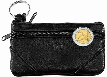 Stilvolle CreativDesign 'Applikation' Schlüsseltasche - Elegantes Schwarz TK Gruppe® Grosshandel 