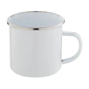 Stilvolle Enavint Emailletasse 300 ml - Weiß Robuster & klassischer Trinkgenuss für jeden Tag TK Gruppe® Grosshandel 