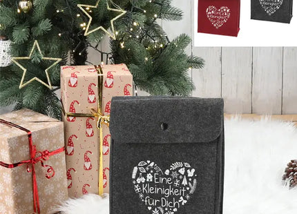 Stilvolle Geschenktasche mit Druckknopf, ca. 20x25cm, 2er Set - Elegante Partytaschen TK Gruppe® Grosshandel 