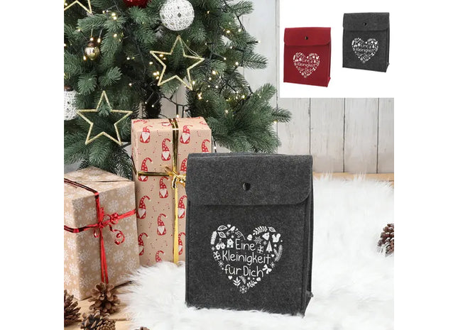 Stilvolle Geschenktasche mit Druckknopf, ca. 20x25cm, 2er Set - Elegante Partytaschen TK Gruppe® Grosshandel 
