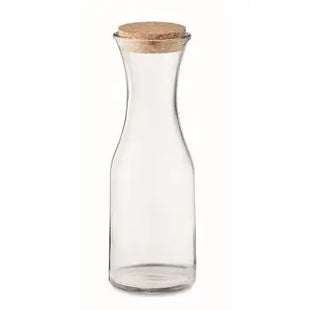 Stilvolle Karaffe aus recyceltem Glas 1L PICCA - Transparente nachhaltige Wasserkaraffe TK Gruppe® Grosshandel 