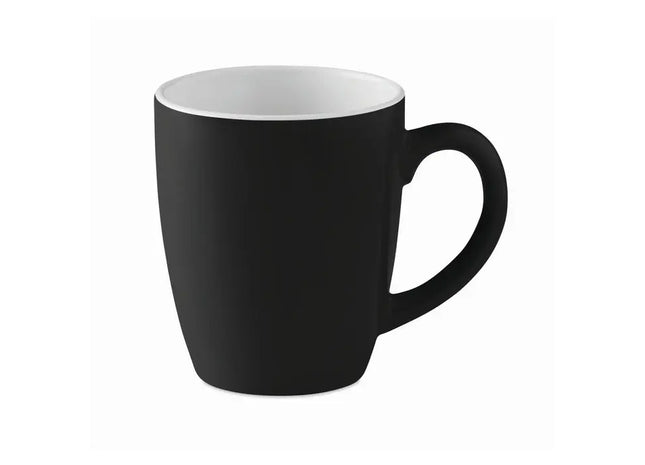 Stilvolle Keramiktasse 290 ml COLOUR TRENT - Schwarz - Robust, Elegant und Vielseitig TK Gruppe® Grosshandel 