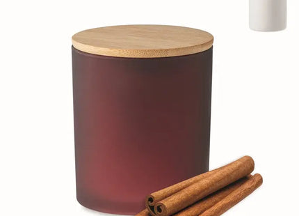 Stilvolle Kerze im Glas 200 g KEOPS MEDIUM - Edles Bordeaux für gemütliche Stunden TK Gruppe® Grosshandel 