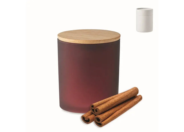 Stilvolle Kerze im Glas 200 g KEOPS MEDIUM - Edles Bordeaux für gemütliche Stunden TK Gruppe® Grosshandel 