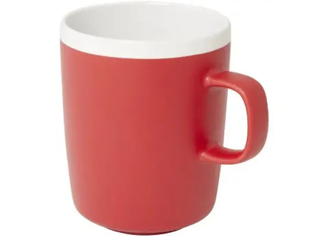 Stilvolle Lilio Keramiktasse 310 ml - rot Perfekte rote Kaffee- und Teetasse TK Gruppe® Grosshandel 