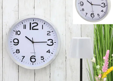 Stilvolle Runduhr für die Wand, Modernes Design, 30 cm Durchmesser TK Gruppe® Grosshandel 