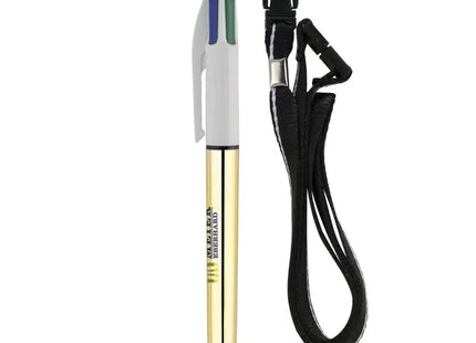 Stilvoller BIC 4-Farben Fashion Kugelschreiber für Kreativprofis TK Gruppe® Grosshandel 