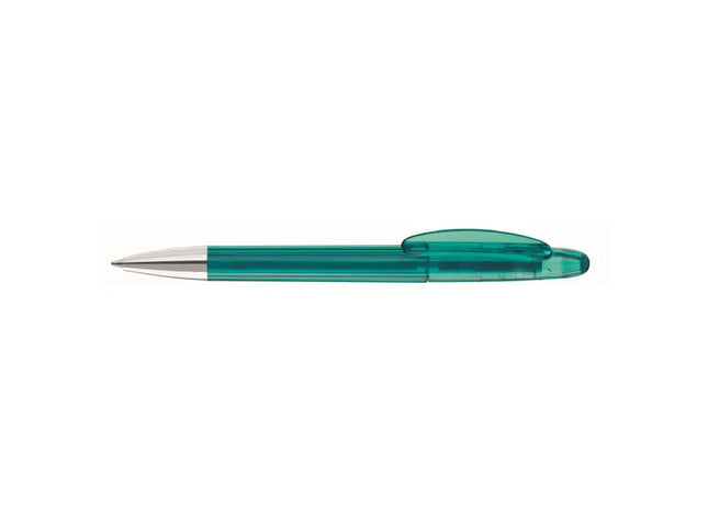 Stilvoller Drehkugelschreiber Icon Transparent in Petrol - Eleganter Schreibbegleiter TK Gruppe® Grosshandel 