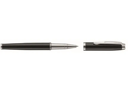 Stilvoller Lady R Tintenroller - nachfüllbarer, ergonomischer Gelstift - schwarz TK Gruppe® Grosshandel 