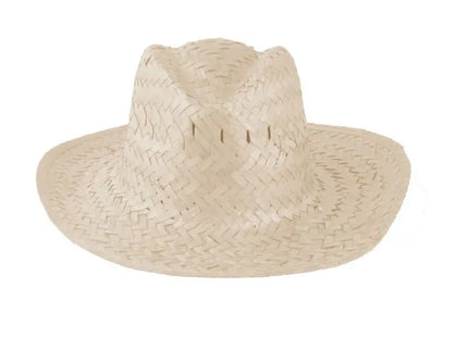 Stilvoller Lua Strohhut - Beigefarbener Hut für Damen und Herren - Sommerliches Modeaccessoire TK Gruppe® Grosshandel 