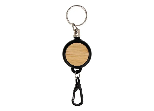 Stilvoller R-ABS & Bambus-Kartenhalter - Schwarz - Umweltfreundlich, Robust und Elegant TK Gruppe® Grosshandel 