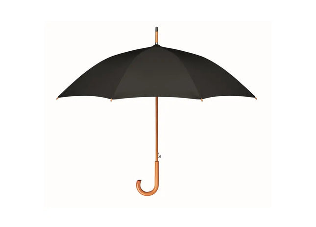 Stilvoller Regenschirm CUMULI aus recyceltem RPET-Material - Schwarz, Stabil und Nachhaltig TK Gruppe® Grosshandel