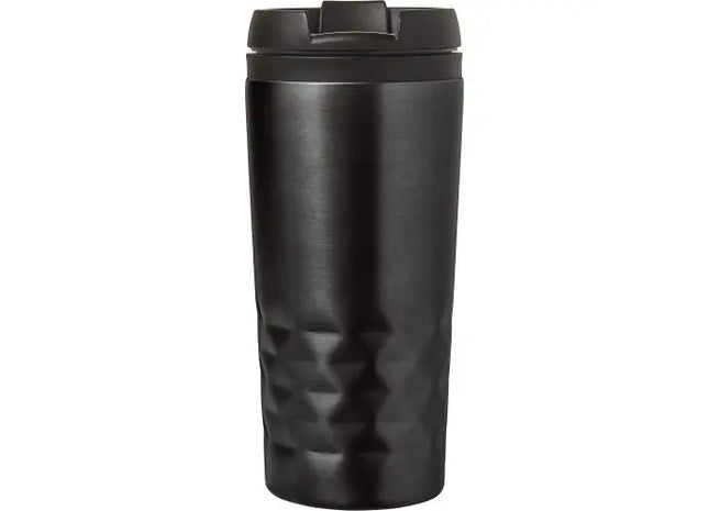 Stilvoller Reisebecher aus Edelstahl Lorraine - Schwarzer Thermobecher für unterwegs TK Gruppe® Grosshandel 