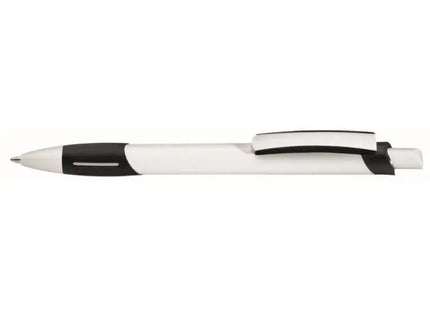 Stilvoller Stripe Druckkugelschreiber - nachfüllbar, ergonomischer Kugelschreiber - schwarz TK Gruppe® Grosshandel 
